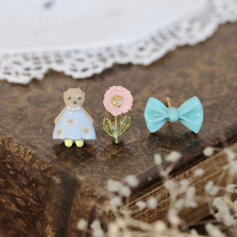 Ayatorie/アヤトリエ】かわいいネコのピアス – OSEWAYAオンラインストア