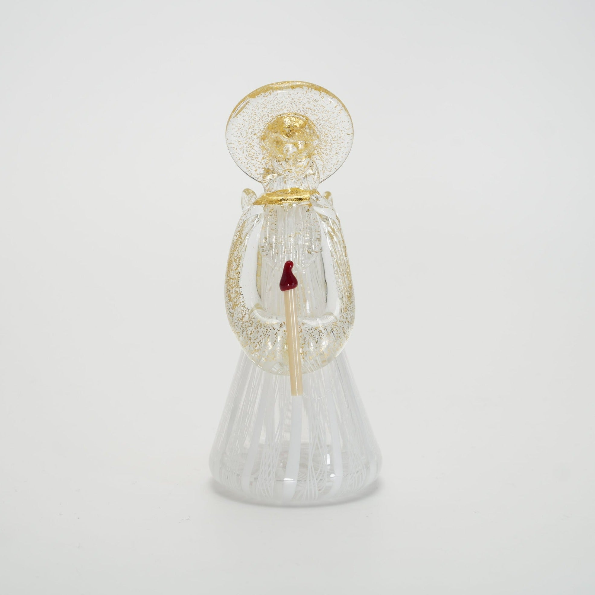 ムラーノガラス（ベネチアングラス）「天使の灯」ビアンコ／レース – chisa