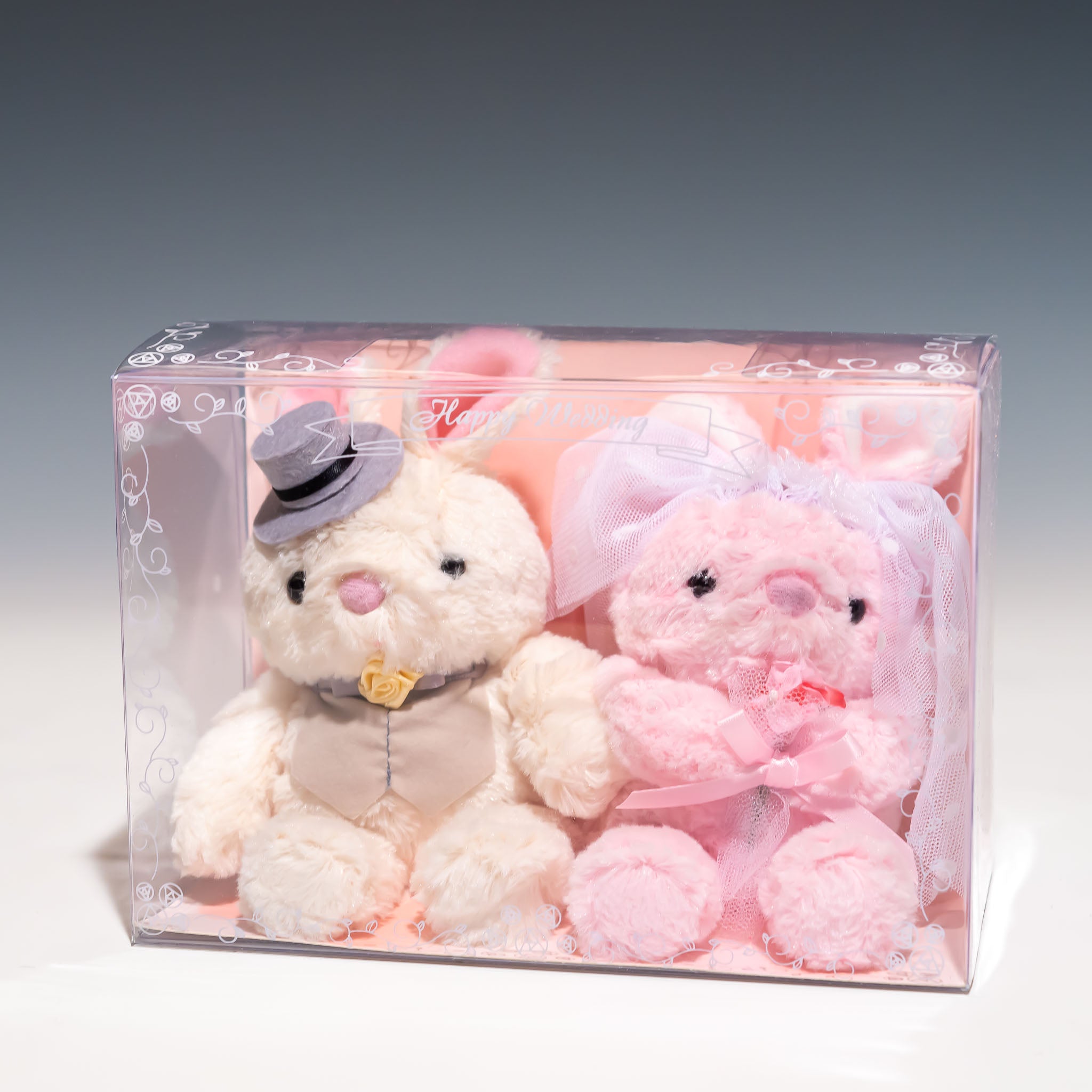 たけのこ TAKENOKO ぬいぐるみ ウェディングペア ウサギ 23503