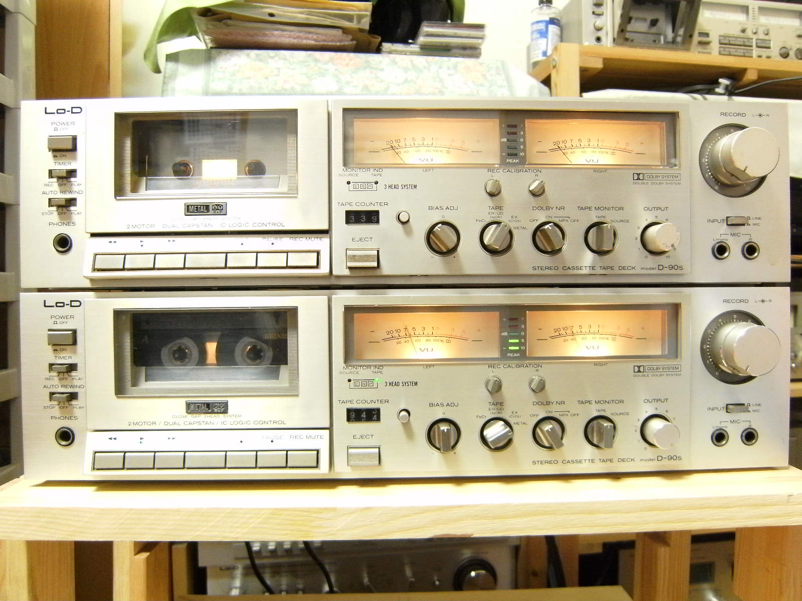 ローディのカセットデッキコレクション D-90s