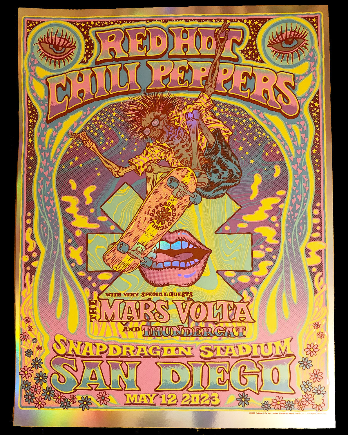 Red Hot Chili Peppers Nth American Tour 2023 / FOIL – Ben Brown