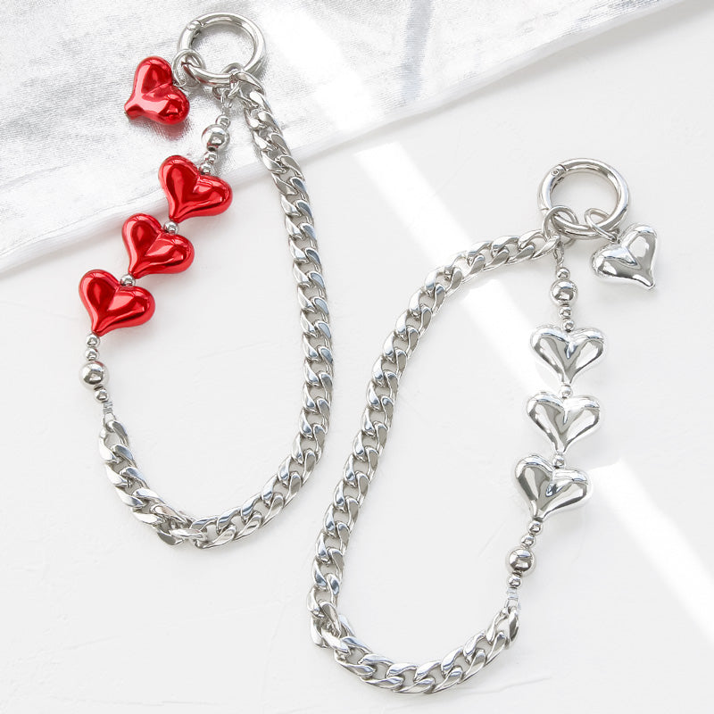 レシピNo.KR1000 アクリルビーズハートのストラップ – 貴和製作所