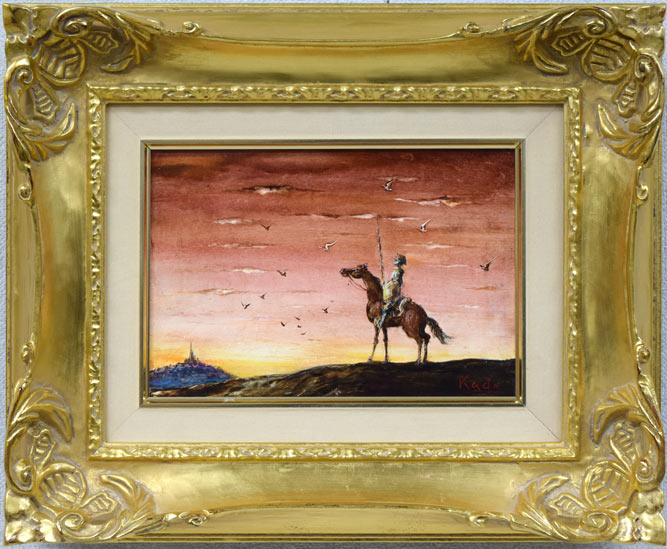 角浩「望郷（ドンキホーテ）」油絵・SM 絵画買取・販売の小竹美術