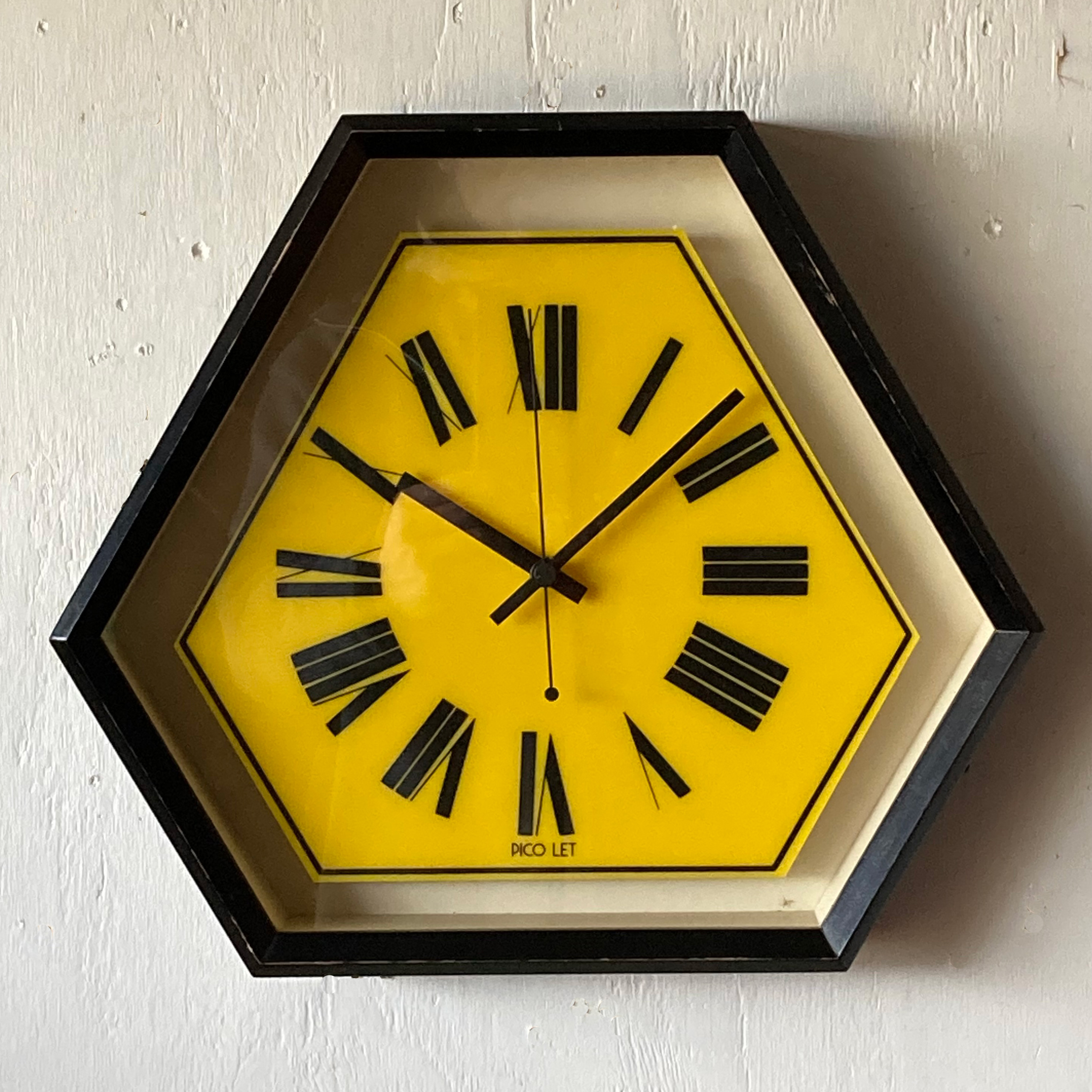 ジャパン 80's ビンテージ レトロポップ ウォールクロック 掛け時計