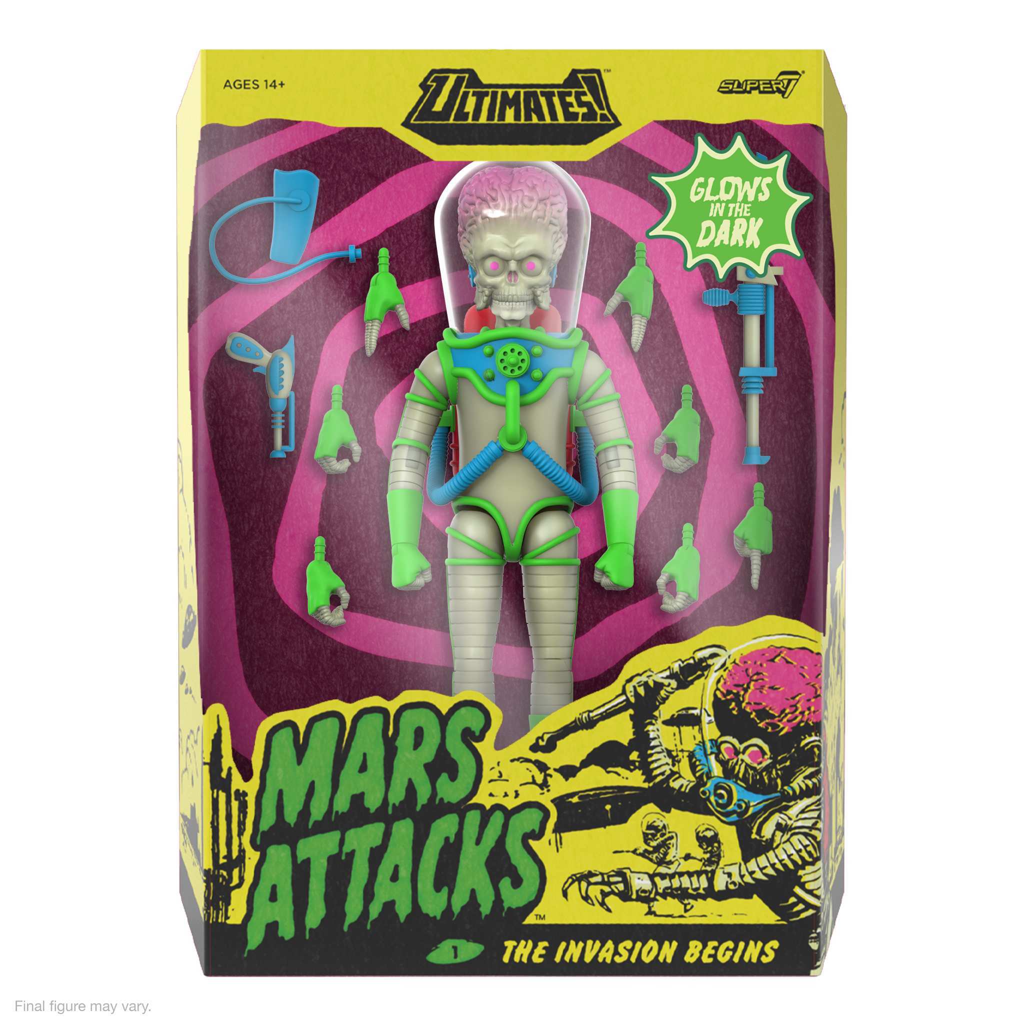 Mars Attacks ULTIMATES! Wave 02 - Martian (Invasion Begins, Glow)