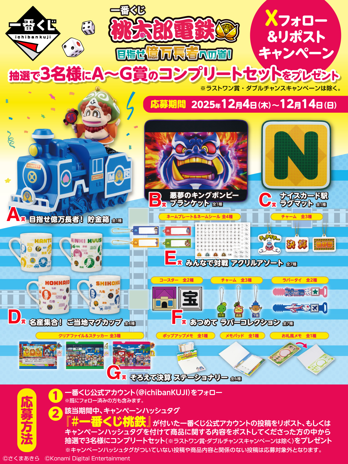 一番くじ 桃太郎電鉄 目指せ億万長者への道！｜一番くじ倶楽部｜BANDAI