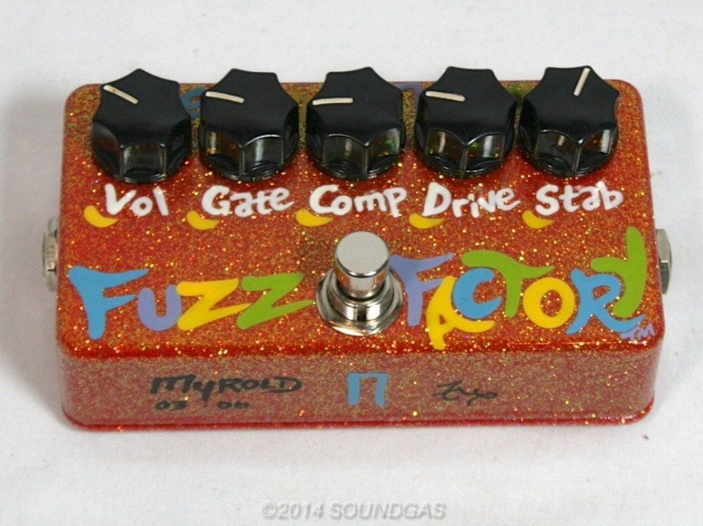 Z-VEX FUZZ FACTORY 2006 - Rare Orange Sparkle Handpainted FOR SALE