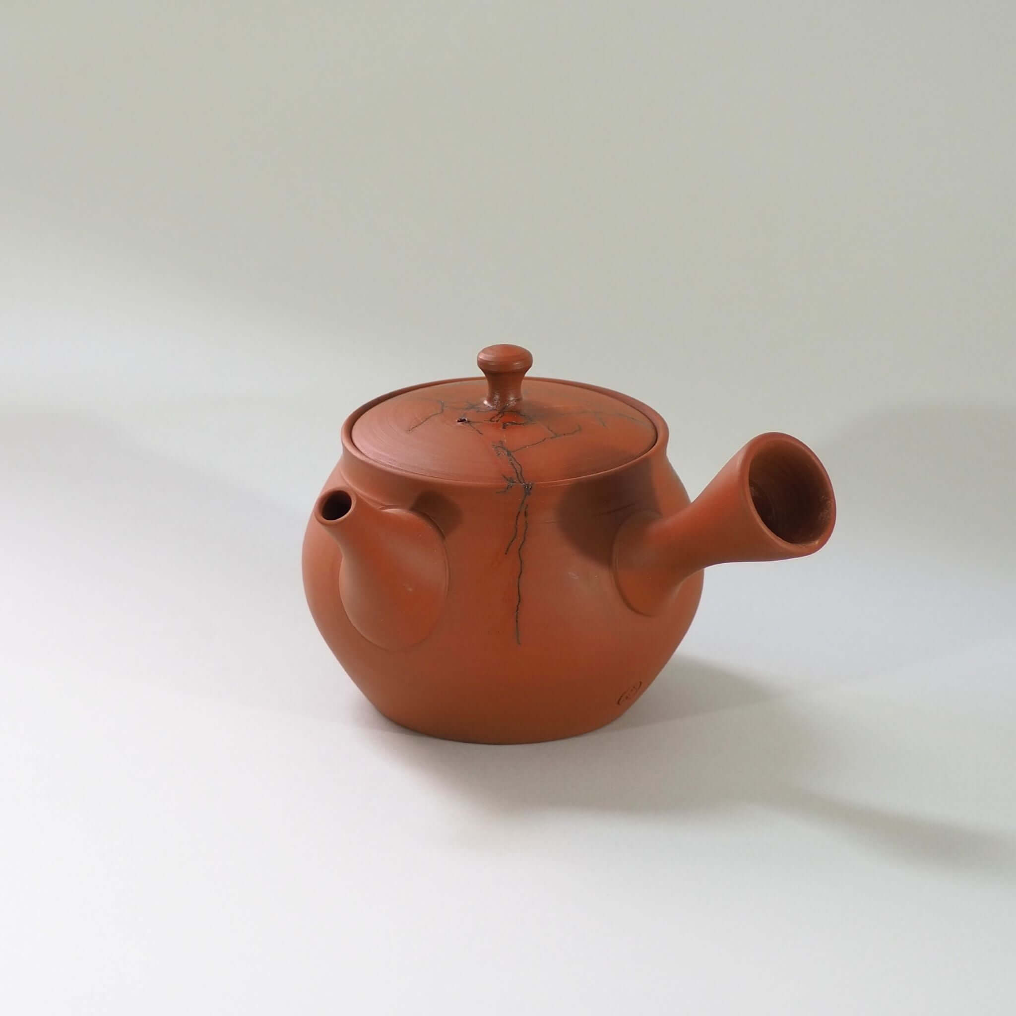 常滑焼 朱泥藻掛け急須 玉光陶園作 [東山堂煎茶器店 オンライン