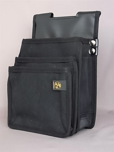 鳶壱ブランド帆布製腰袋 帆布腰袋ネクスト 中型3段式Nxt-02｜布製