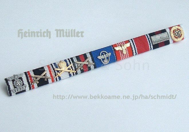 騎士鉄十字授与者・著名人物装用略綬/リボンバー－Schmidt&Sohnドイツ