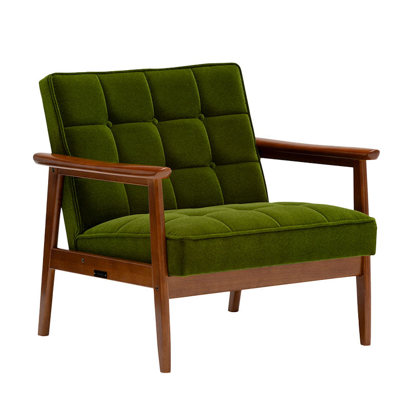 昭和レトロ オールド カリモク グリーン モケット コーナーソファ①