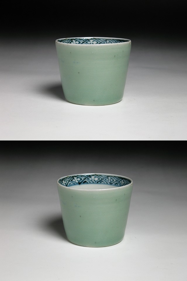 古美術 三樹 - 古伊万里 青磁釉蕎麦猪口 | 古美術品専門サイト