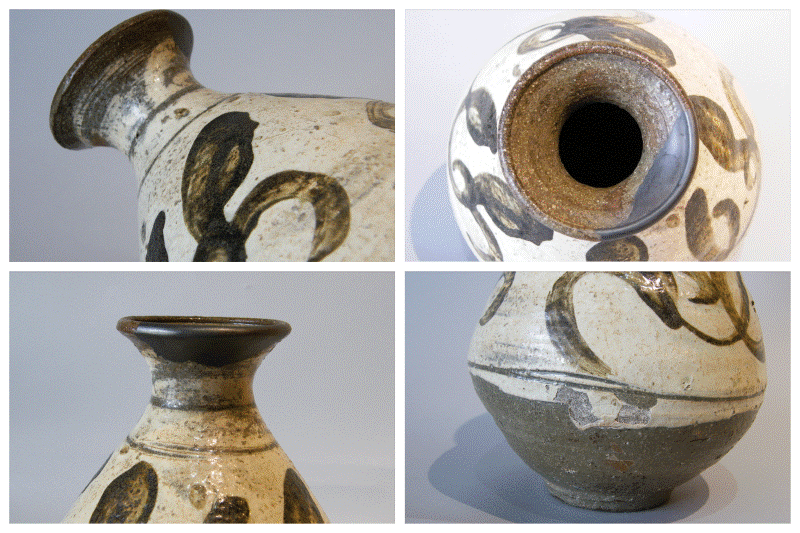 冨江洗心堂 - 鶏龍山鉄絵大徳利 | 古美術品専門サイト fufufufu.com