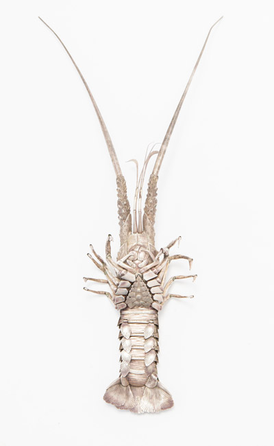 銀製 伊勢海老自在置物 宗好 - 古美術 鐘ヶ江 - Collections -