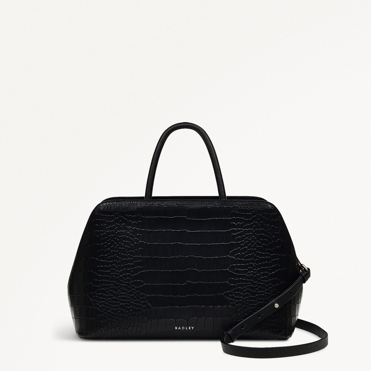 Black Faux Croc Grabs | Liverpool Street Icon AW24 | Radley