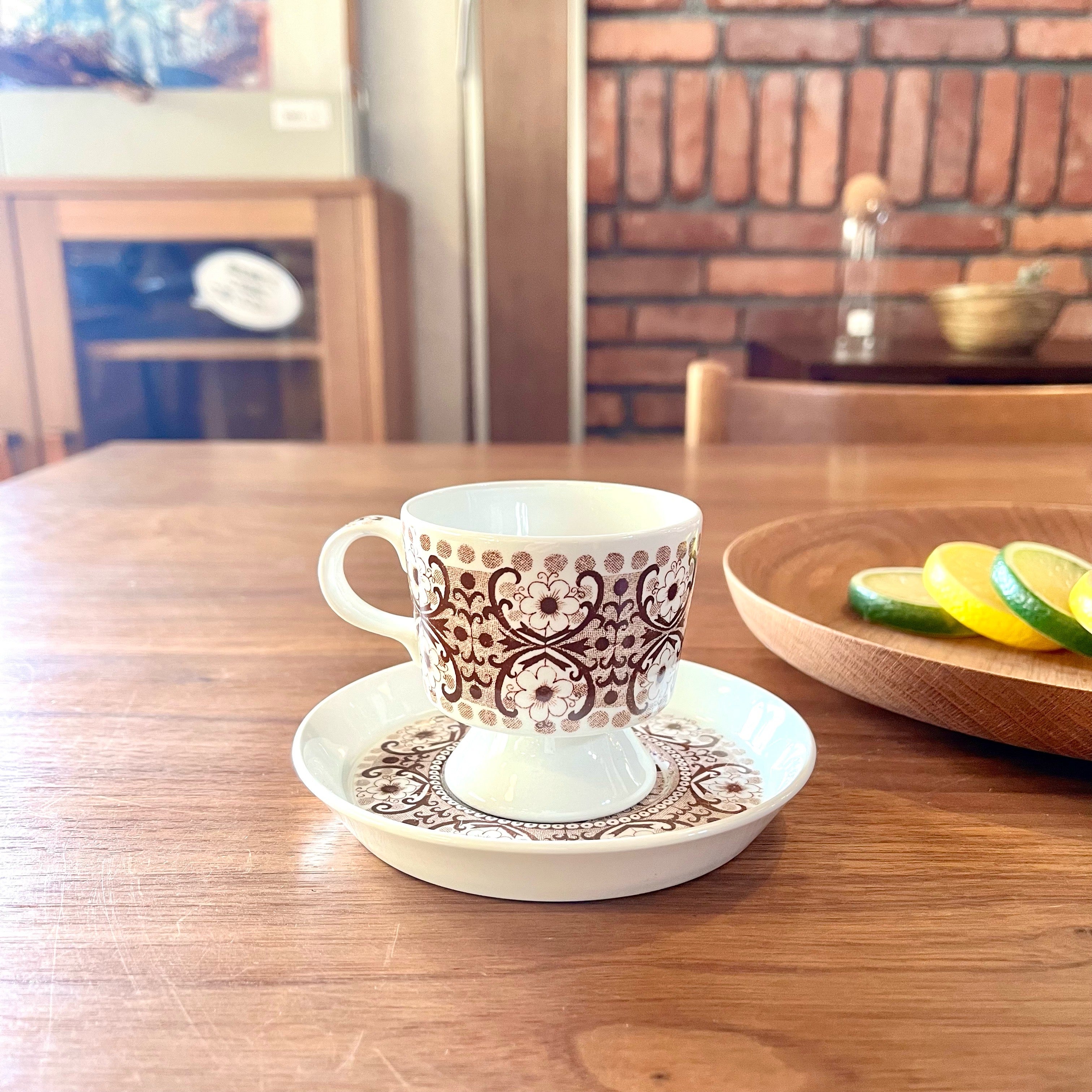 アラビア / ARABIA アリ / ALI デミタス カップ＆ソーサー ブラウン