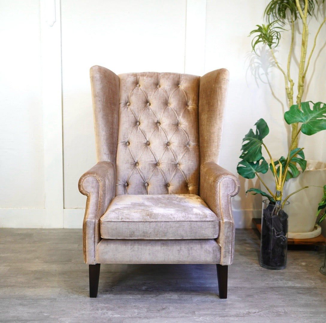 中村工芸 N114 ラウンジチェア 1Pソファ 展示品 中古 1人掛け ピンク