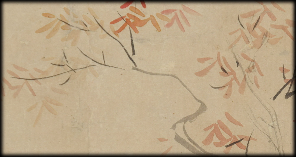 狩野古信「花鳥図」：B-2416[掛け軸]古美術谷口