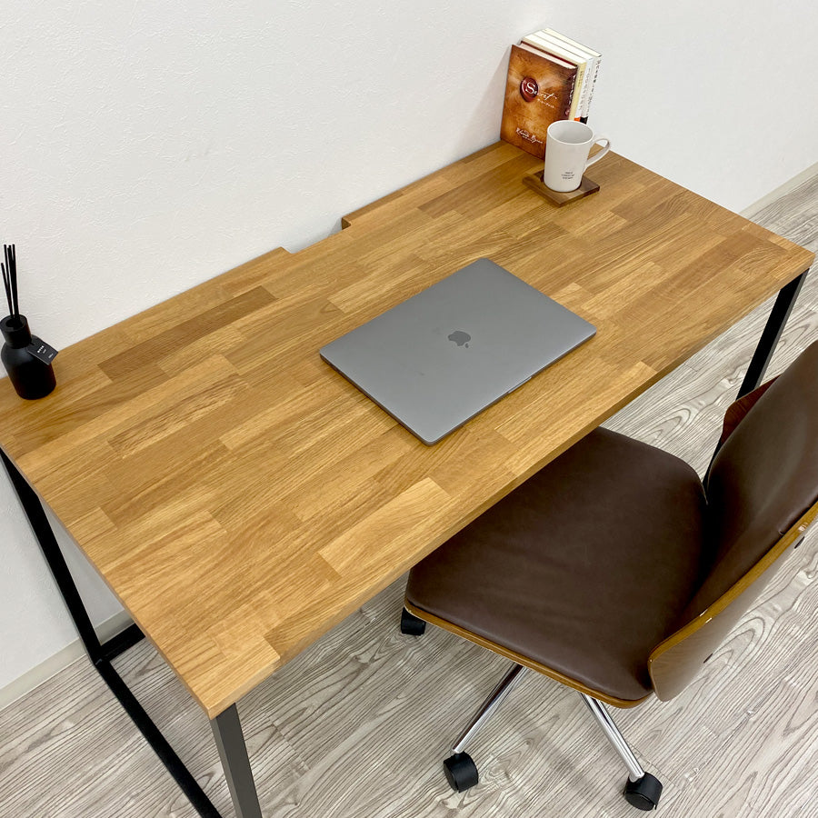 オーク 無垢材 パソコンデスク 120cm×60cm – Wooden JAPAN 匠一松