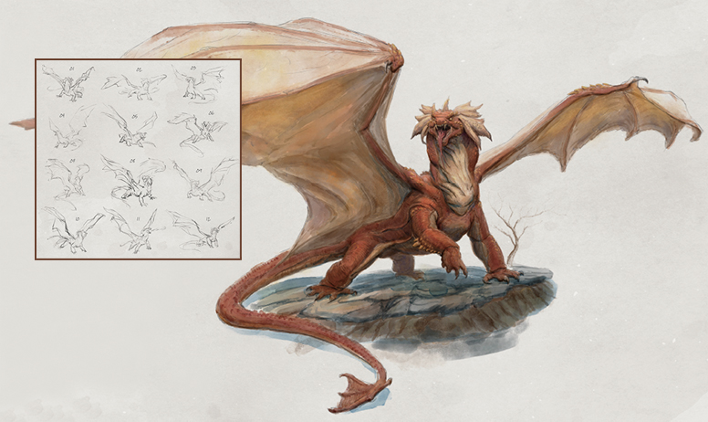 世界のモンスターを描く：西洋のドラゴン | 3dtotal 日本語