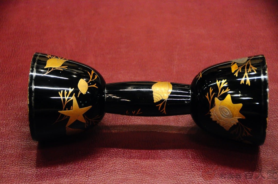 小鼓古胴 貝紋様蒔絵