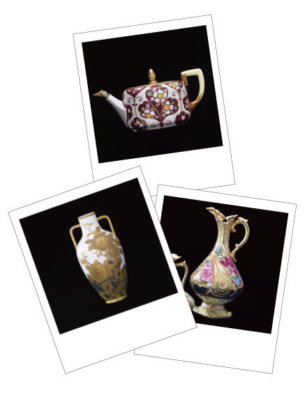 オマージュ コレクション 18cmクーププレート(雲母金彩花文