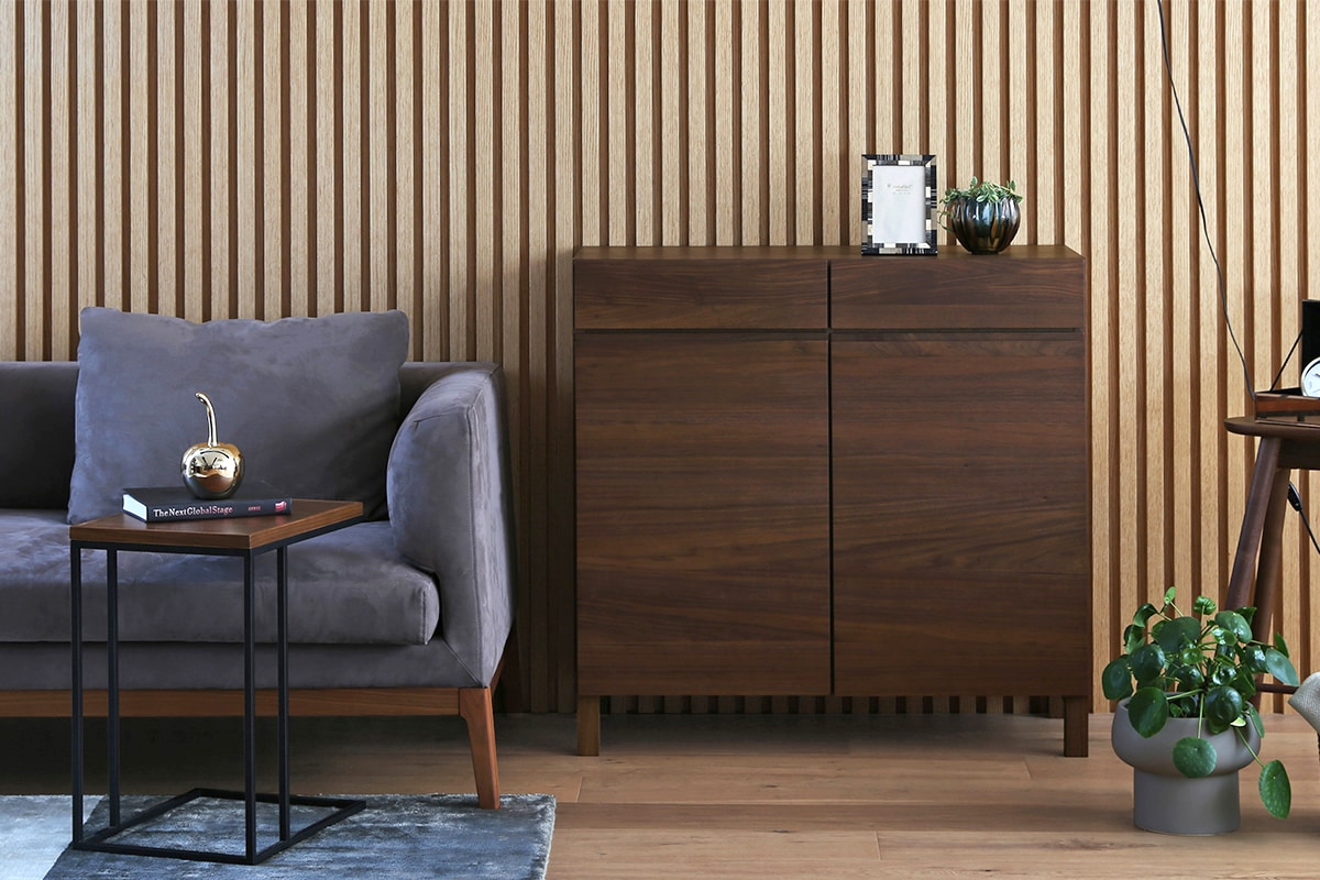 レッチェ 90キャビネット WALNUT(W90×D40×H88cm)税込￥115,000 | 高野