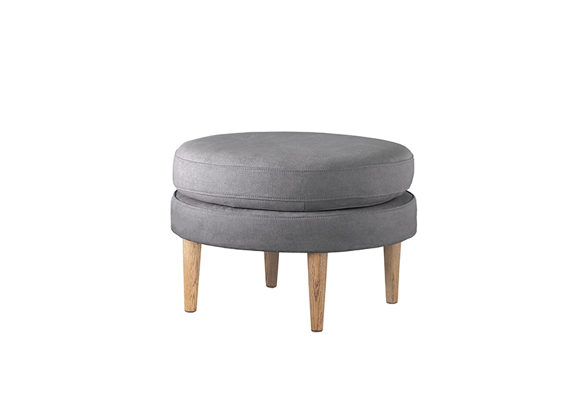 レオソファ ラウンドオットマン GRAY(W60×D60×H42cm)税込￥38,000