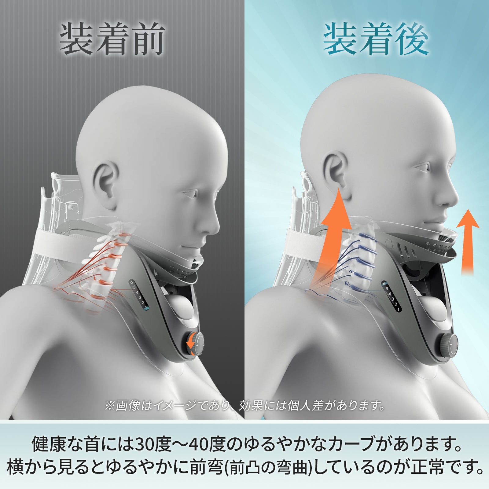 ストレートネック】Techlove ネックストレッチャー Plus(JX2) 首