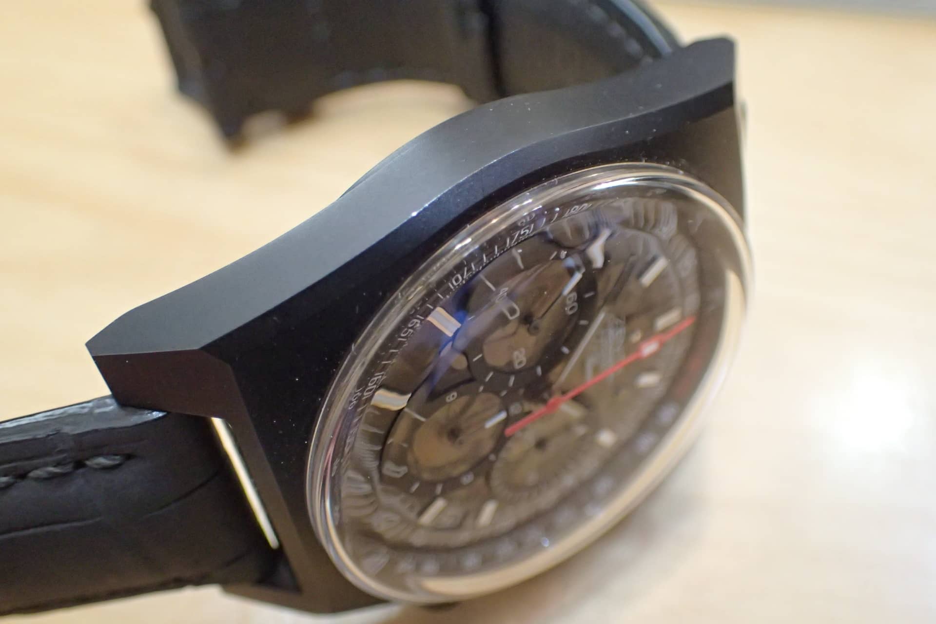 中古品A【ZENITH】ゼニス ニューヴィンテージ1969 スケルトン/チタン製