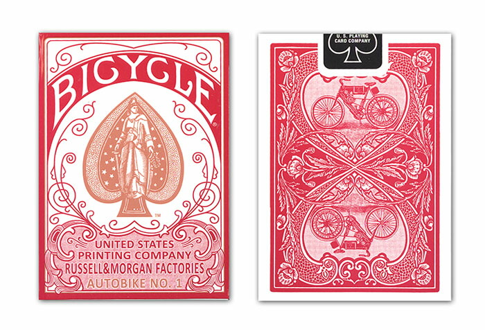 楽天市場】【トランプ】 BICYCLE AUTOBIKE No.1 BLUE/RED≪ バイスクル