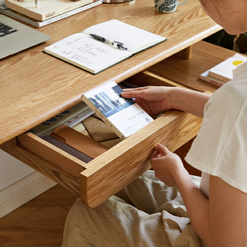 楽天市場】デスク 木製 書斎デスク 幅120 幅140cm 天然木 ハイタイプ