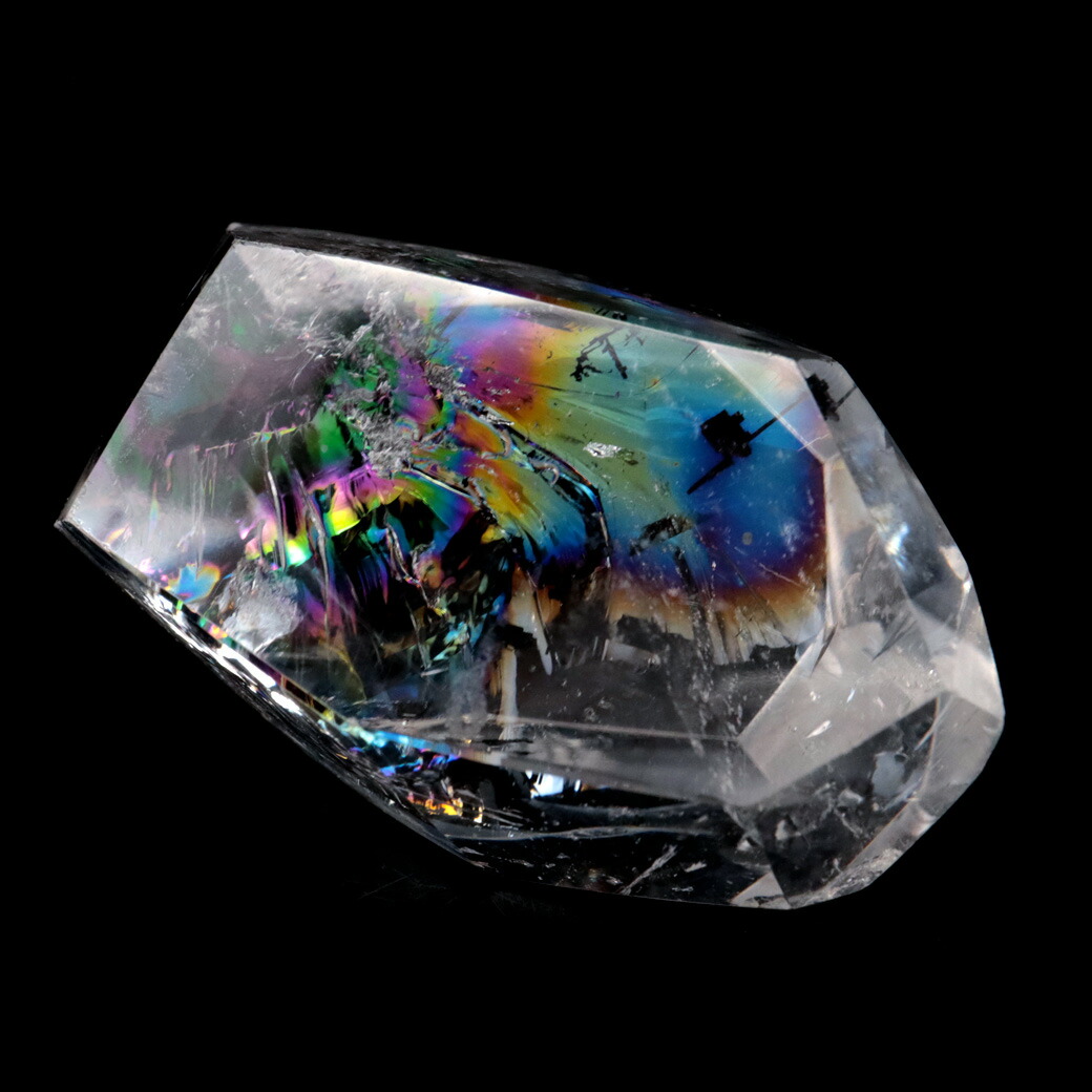 楽天市場】アイリスクォーツ 虹入り 原石 43g 全面磨き 研磨