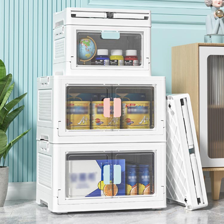 楽天市場】前開き 収納ボックス 折りたたみ コンテナ ボックス 大容量