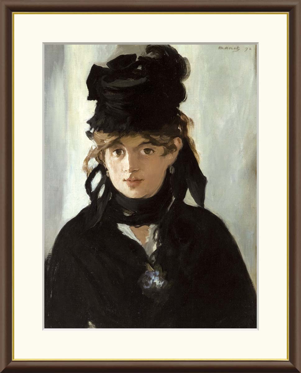 楽天市場】10年保証 名画 油絵 みれの花束をつけたベルト・モリゾ