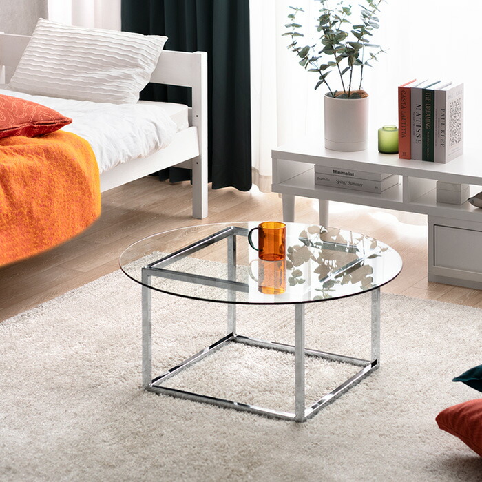 楽天市場】【2/25限定！5%OFFクーポン配布中】 ガラス ローテーブル