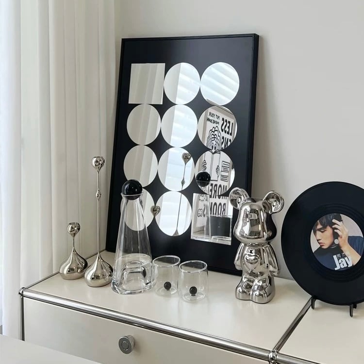 楽天市場】【ミラーシルバー アートパネル】インテリア アート 雑貨