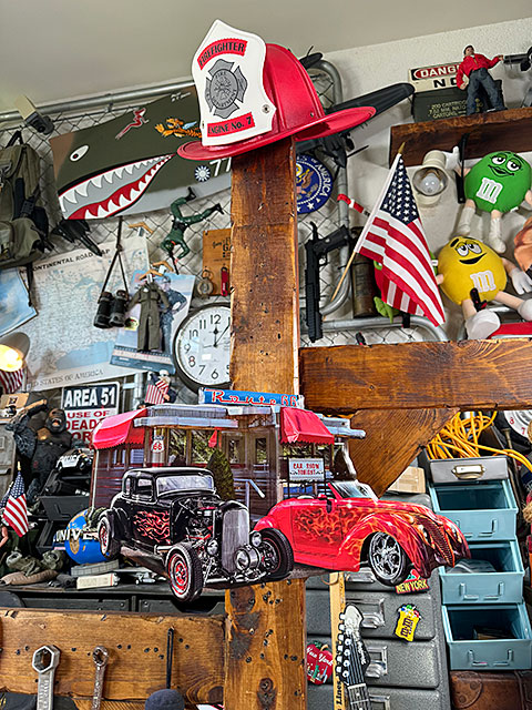 楽天市場】ルート66ダイナー ＆ ホットロッドカー エンボス ティン