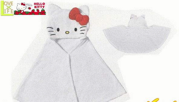 楽天市場】【ハローキティ】フード付きスポーツタオルケープ【フード