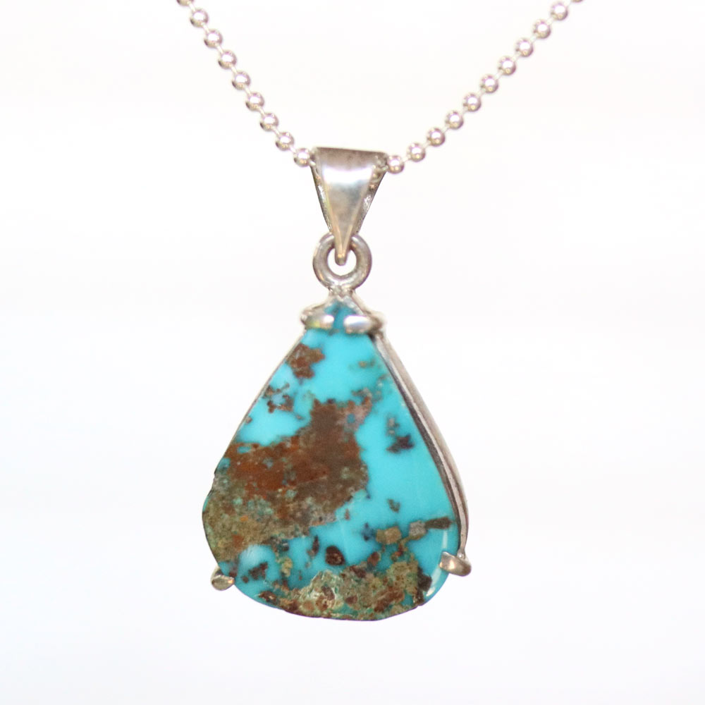 楽天市場】ターコイズ ペンダントトップ 天然石 トルコ石 シルバー925