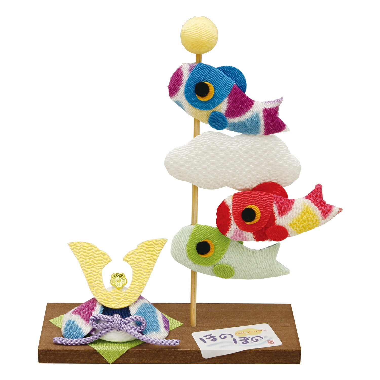 楽天市場】端午の節句飾り パステル鯉と兜飾り 手作りちりめん細工 五