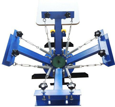 楽天市場】シルクスクリーン 印刷機 刷り台 4ステーション