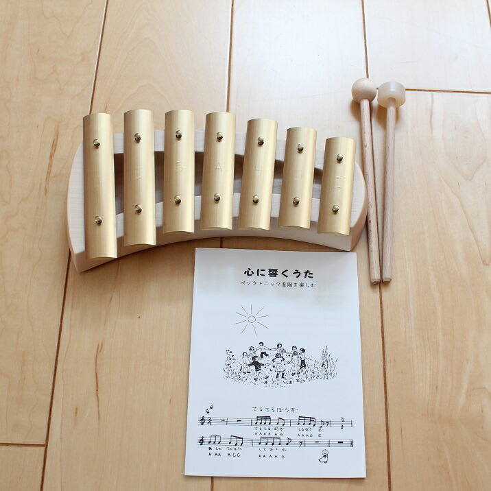 楽天市場】鉄琴 アウリスグロッケン ペンタトニック 7音 楽譜付 楽器