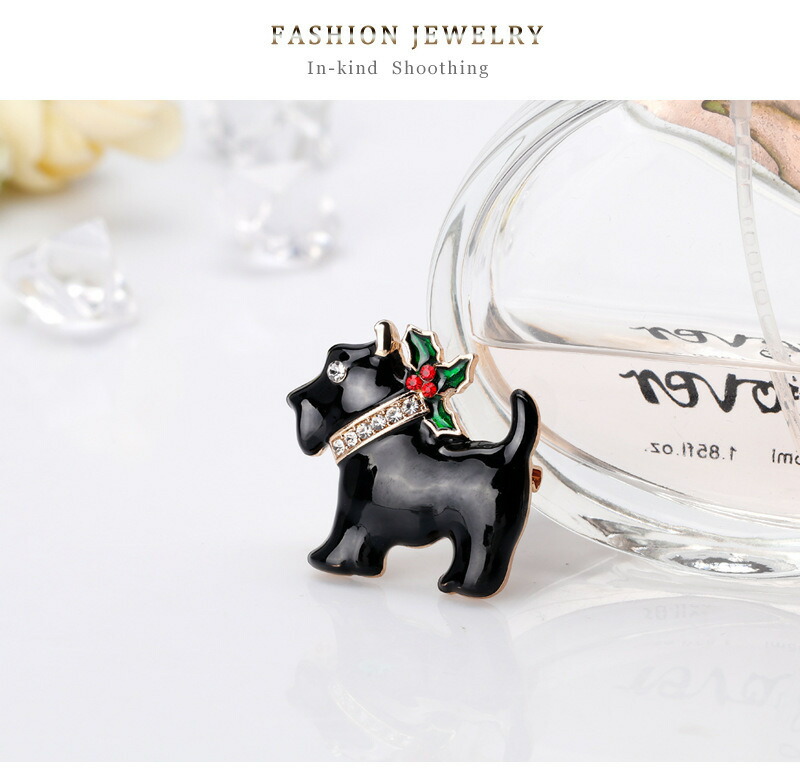 楽天市場】スワロフスキー イングランド テリア クリスマス ブローチ