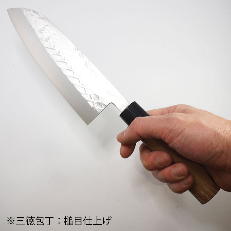 楽天市場】三徳包丁 菜切包丁 磨き・槌目から選べる SLD鋼 抗菌
