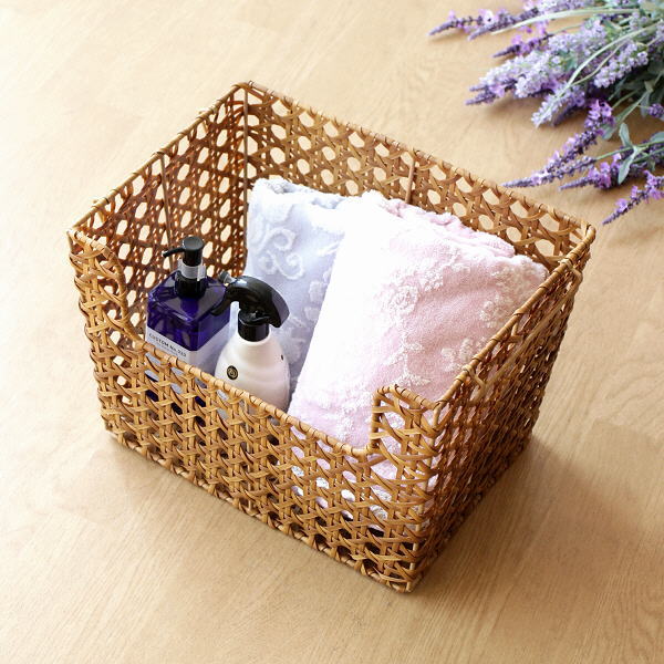 楽天市場】かご カゴ バスケット スタッキング おしゃれ 編みかご