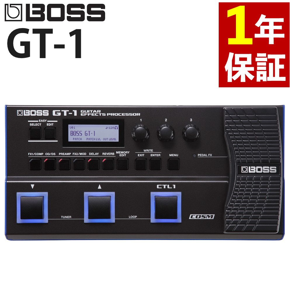 楽天市場】【専用ケース付き】BOSS マルチエフェクター GT-1 ボス