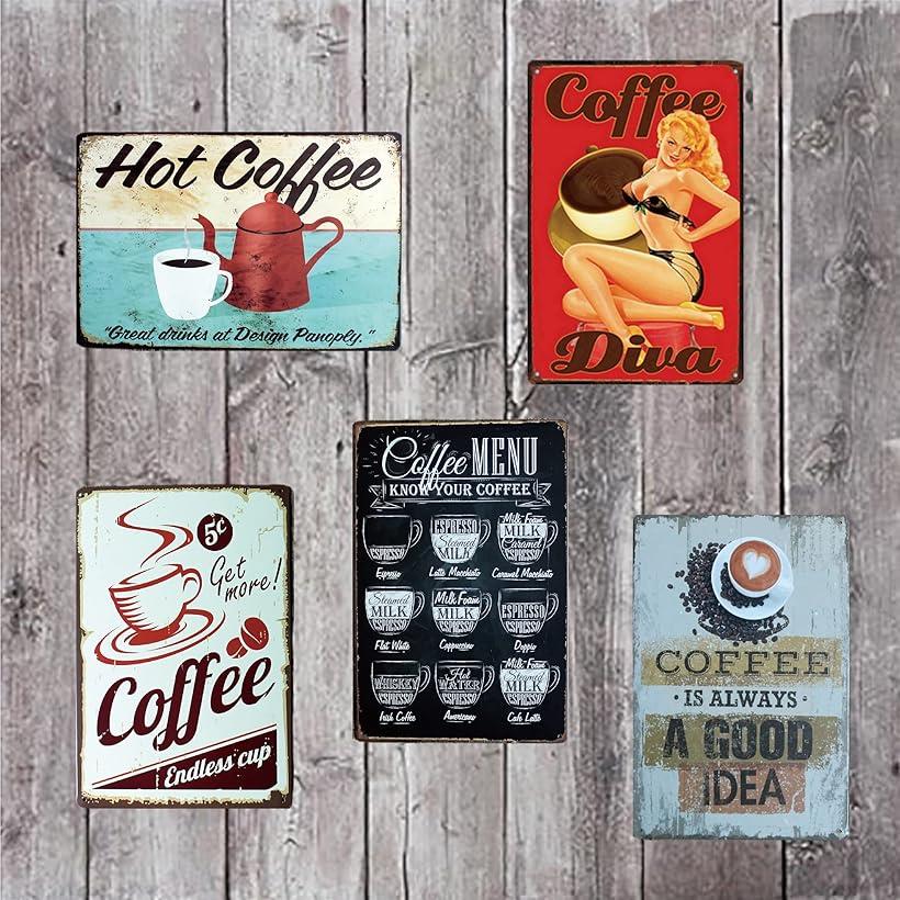 楽天市場】ブリキ 看板 5枚セット メタルプレート ヴィンテージ風 壁飾