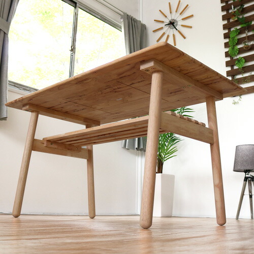 楽天市場】北欧風 ダイニングテーブル 120 4人用 木製 天然木