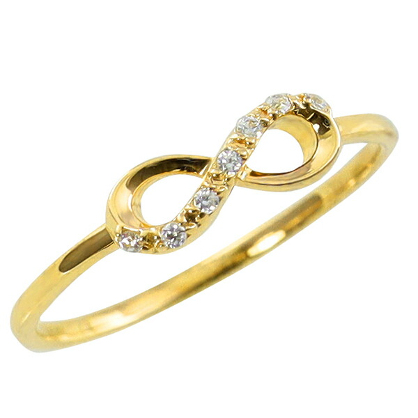 楽天市場】指輪 女性 レディース 無限大 インフィニティ リング 18金